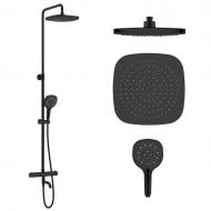 Душова система VOLLE CENTRUM SQ (термостат для ванни, душ 255*255 мм, лійка 131 мм 3 режими, шланг 1700 мм