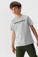 Футболка 4F TSHIRT M0797 4FJAW23TTSHM0797-27M р.158 сірий