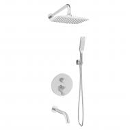 Душова система VOLLE з термостатом VOLLE SISTEMA 1584.091001, хром