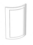 Фасад для кухни Грейд Какао текстура №302 патина белая R 713x522 BT верхний правый Версаль