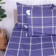 Наволочка сатин 22-1268 Love 50x70 см синий/белый MirSon