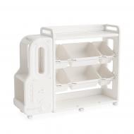 Стелаж для іграшок Mealux Sheriff 117х34х96 см KD-E141 White білий