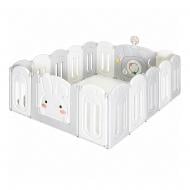 Манеж Mealux Roger 185х155 см с ковриком KD-C071 White/Grey Манеж Mealux Roger 185х155 см с ковриком KD-C071 White/Grey