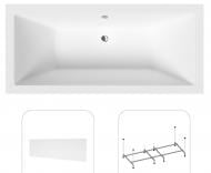 Ванна акриловая Helmken Alvaro HM16067A79E7 190х90 см