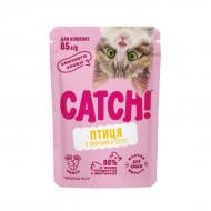 Корм влажный для котят Catch с птицей и овощами в соусе 85 г