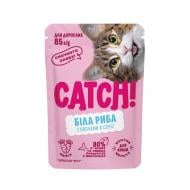 Корм вологий для котів Catch з білою рибою та овочами в соусі 85 г