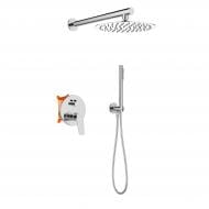 Душевая система скрытого монтажа Invena с 2-функциональным смесителем Alonia BS-70-001