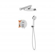 Душевая система скрытого монтажа Invena со смесителем 2-функциональным Kalitea хром BS-72-001