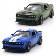 Автомодель TechnoDrive 1:44 Dodge Challenger SRT Jailbreak 2022 blue/green 250949