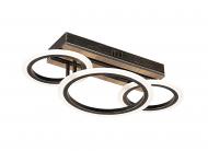 Люстра Valeso LED Lyra 3300A/2+1L460хW250хH11050W4000Lm3000K-6500K/металл/черный/деревод\к 50575 Люстра Valeso LED Lyra 3300A/2+1L460хW250хH11050W4000Lm3000K-6500K/металл/черный/деревод\к 50575