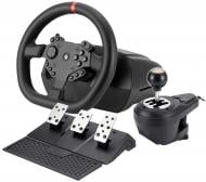 Игровой руль GamePro GamePro RW070PM с педалями и коробкой передач совместим с XBOX ONE, PS4, PC