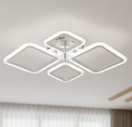 Люстра Valeso LED Nova 2055/2+2L740хW510хH120100W8000Lm3000K-6500Kсталь/акрил белый 2.4G 50582