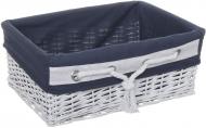 Корзина плетеная с текстилем Tony Bridge Basket 42x30x17 см XT12-4AB-3