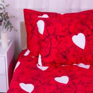 Наволочка сатин 22-1275 Marble heart 40x40 см мульти MirSon