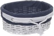 Корзина плетеная с текстилем 40x31x16 см XT12-4CD-3