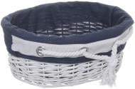 Корзина плетеная с текстилем 34x26x14 см XT12-4CD-4