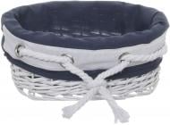 Корзина плетеная с текстилем 29x21x12 см XT12-4CD-5