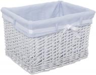 Корзина плетеная с текстилем 45x34x30 см HQ13-4TK-2