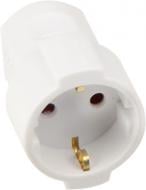 Розетка ECOНОМЕ Ornat с заземлением 230В 16А IP20 ABS-пластик белый