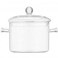 Кастрюля с крышкой Ardesto Black Mars 2 л боросиликатное стекло (AR0720GB)