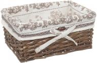 Корзина плетеная с текстилем Tony Bridge Basket 30x20x13 см HQ13-52AB-5