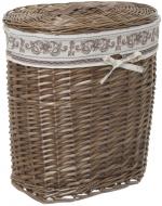 Корзина плетеная с текстилем 44х30х48 см HQ13-52CD-2