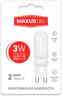 Лампа светодиодная Maxus 3 Вт капсульная матовая G9 220 В 4100 К 1-LED-204