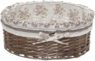 Корзина плетеная с текстилем 40х31х16 см HQ13-52CD-3
