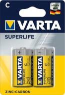 Батарейка Varta Superlife C (R14, 343) 2 шт. (02014101412)