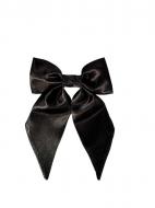 Заколка для волос MISO accessory с большим бантом черный атлас
