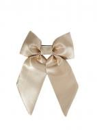 Заколка для волос MISO accessory с большим бантом бежевый атлас