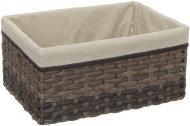 Корзина плетеная с текстилем Tony Bridge Basket 40x27x19 см JC16-2AB-3