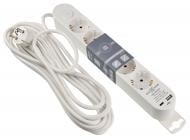 Подовжувач побутовий ECOНОМЕ Ornat USB+Type C із заземленням 5 гн. білий 5 м ECO019001009