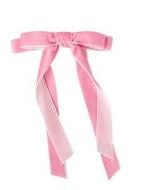 Заколка для волос MISO accessory с велюровым бантиком розовая