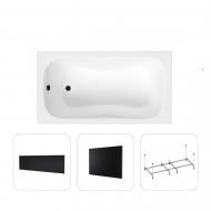 Ванна акриловая Helmken Edelva 3736B75X94 129,5х70 см комплект 4 в 1