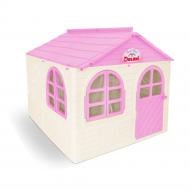 Дом Doloni Toys со шторками молочно-розовый 02550/24