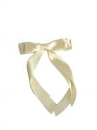 Заколка для волос MISO accessory атласный бант молочный BA-16