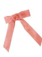 Заколка для волосся MISO accessory оксамитовий бант рожевий L001-8