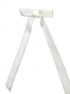 Заколка для волос MISO accessory бархатный бант белый L002-2