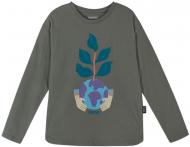 Лонгслив унисекс Reima Inisi р.146 темно-зеленый 5200176A-8920