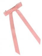 Заколка для волос MISO accessory бархатный бант розовый L002-9