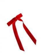 Заколки для волос MISO accessory бархатный бант красный L002-12