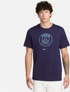 Футболка Nike PSG M NK CREST TEE DJ1315-498 р.XL синий