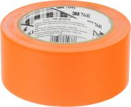 Клейкая маркировочная ПВХ лента оранжевая каучуковый адгезив 0,125х50 мм 33 м