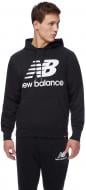 Джемпер New Balance ESSENTIALS STACKED LOGO ЧОРН. MT03558BK р. XXL черный