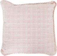 Подушка декоративная Розовая клетка 45x45 см розовый Прованс