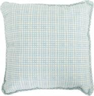 Подушка декоративна Блакитна клітка 45x45 см блакитний Прованс