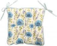 Подушка на стілець Блакитна клітинка 40х40 см Прованс