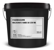 Краска акриловая Farbmann Holzschutz HS Farbe AK-220 WB полумат база А 9 л