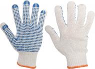 Перчатки Корона белые с покрытием ПВХ точка XL (10) V8410
